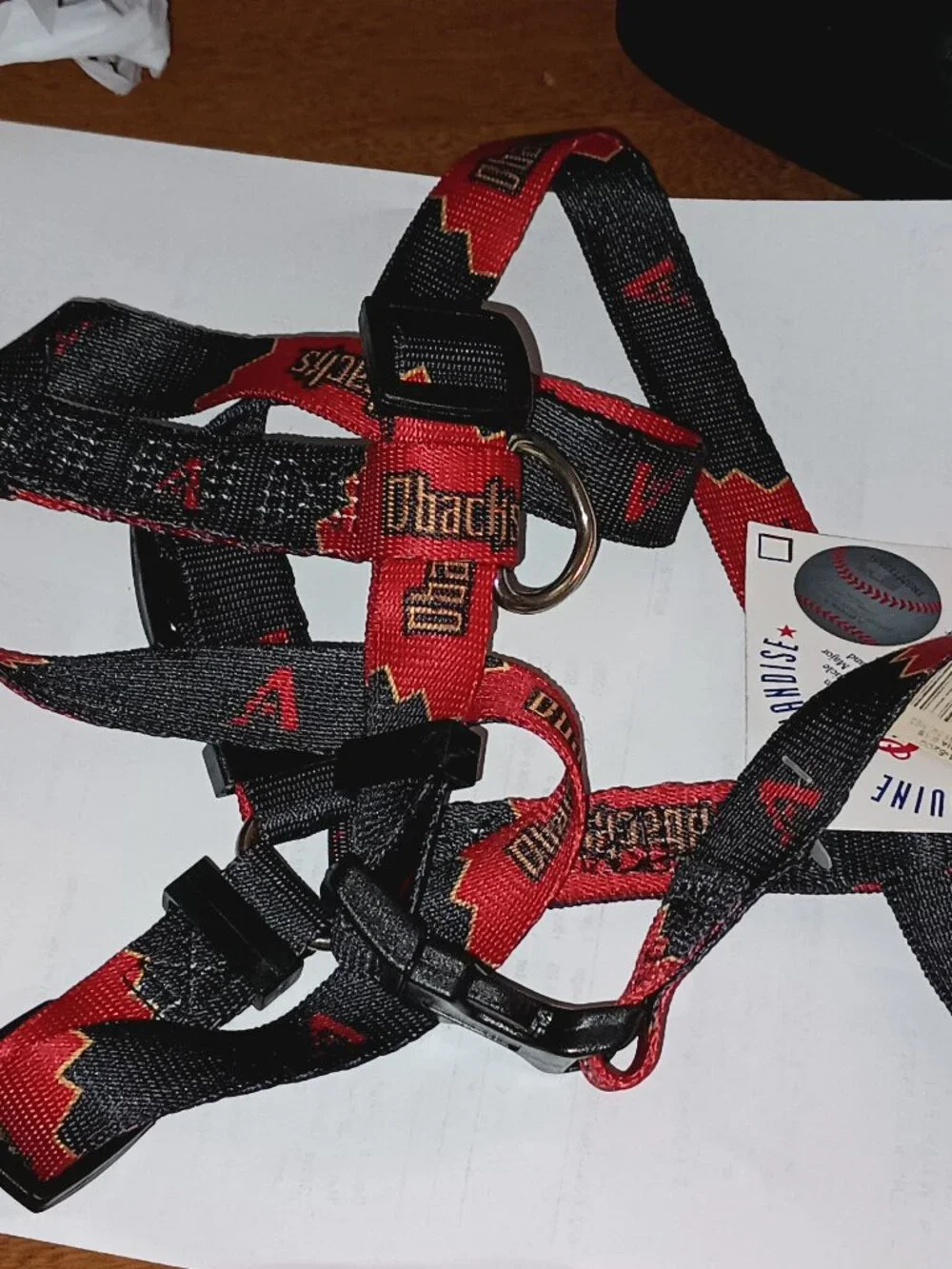 NEW Arizona Diamondbacks MLB Adjustable Pet Harness Medium